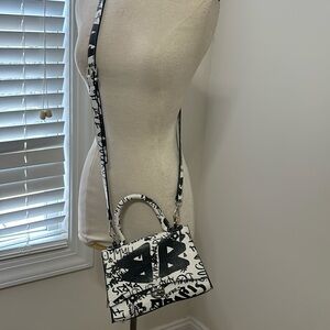 Black and white purse